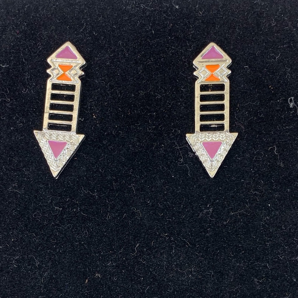Geometric dangle earrings